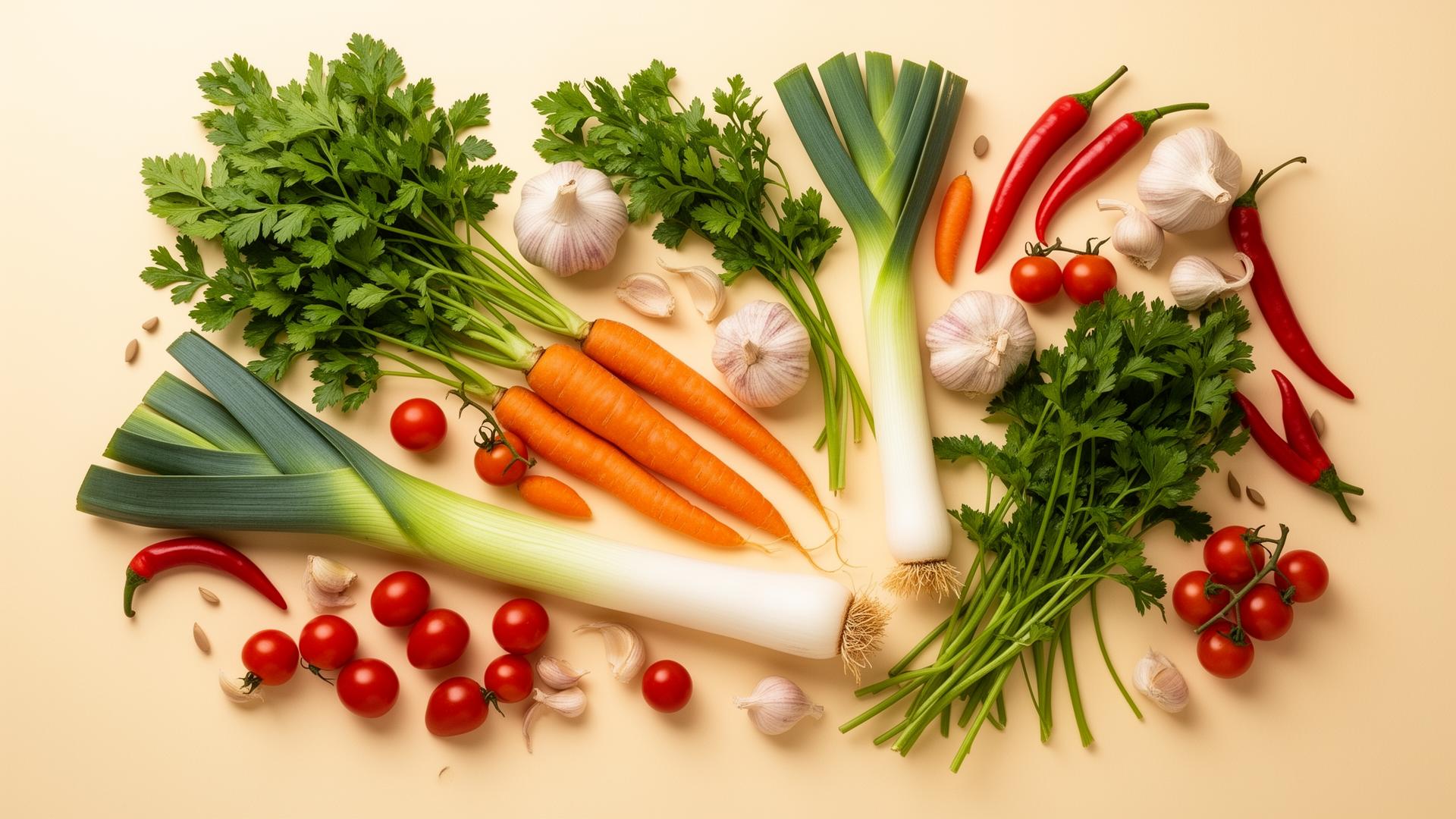 Fresh organic vegetables